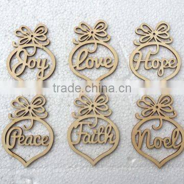 Factory Supplier Selling OEM Home Decorating Hanging Wooden Christmas Sign Art&crafts for Kids Gift photo-4