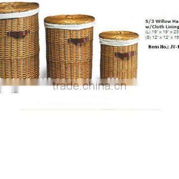 2016 cheap willow trash can baskets with with handle