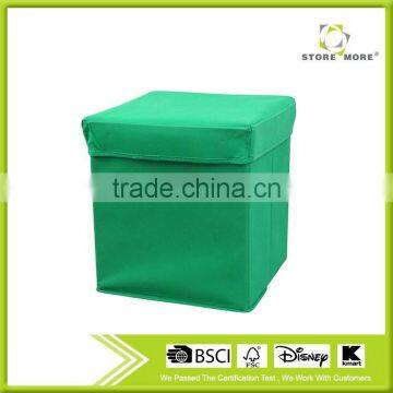 Folding Storage Ottoman With Grid For Little Gift Interlayer photo-2