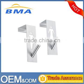 Women And Men Shape Hollow Out Stainless Steel Over The Door Hook