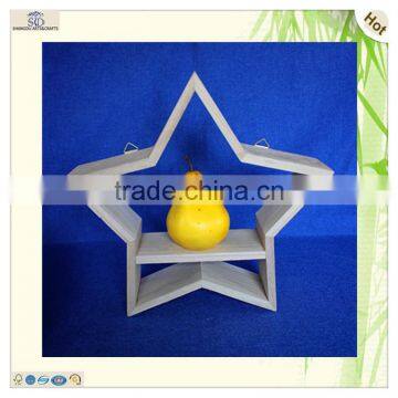 Hot Selling Unfinished Unique Gift Original Color Wooden Star