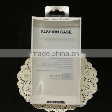 Good design fashional PVC packaging box for phone case, Custom logo PVC packaging box