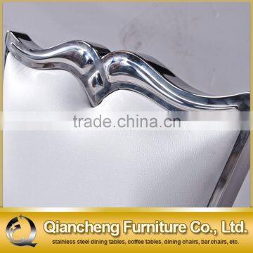 Golden Brushed Stainless Steel Hotel Banquet Chair Dining Room Chair photo-5