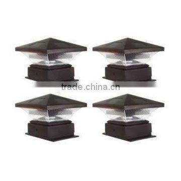 1-PC PAGODA II Plastic Solar Post Cap Garden Deck Light photo-2
