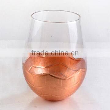 High Quality Cooper Deco Wine Glass Set for Dinner photo-6