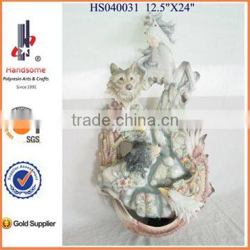 48" Big Resin Angel Religious Water Fountain Garden Water Fountain photo-4