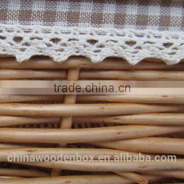 Pure Countryside Wicker Basket With Fabric photo-2
