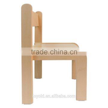 Children's Furniture Solid Beech Wood Children's Chairs Child Chair Without Armrests Natural Varnish photo-2