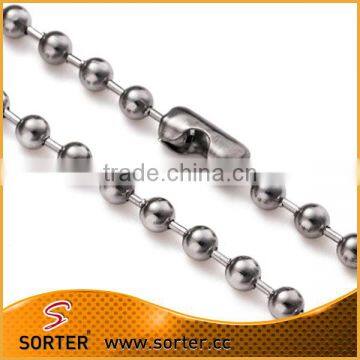 Colored Bead Chain Stainless Steel Ball Chain For Jewelry Making