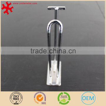 4"Pegboard Slatwall Double Loop Hook for Shop Accessory Chromed Finish - Pack of 100 photo-2