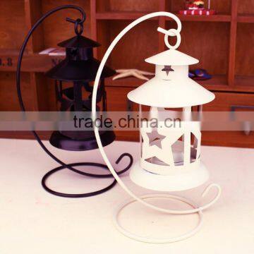 New 2017 White Vintage Style Lantern Candle Holders photo-3