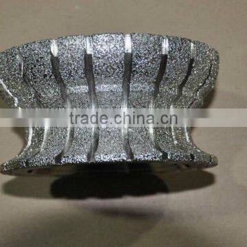 High quality Vacuum brazed diamond polishing wheel for large stone