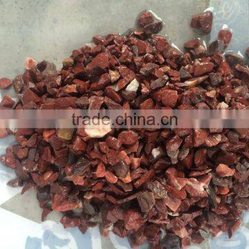 red stone chips for terrazzo floor and landscaping