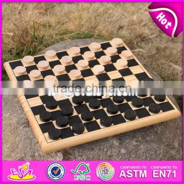 2017 New design children play wooden chess board W11A052