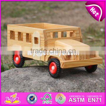 2017 New Products Kids Small Toys Solid Wooden Toy Cars and Trucks W04A332 photo-2