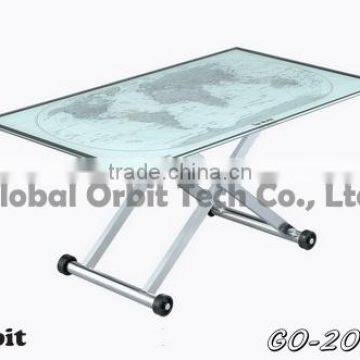 Modern Designs Metal Center Table, Stainless Steel Folding Dining Table photo-2