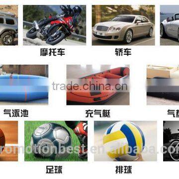 Compact 12V Tire Air Compressor Set, Portable Inflator Pump With LED Light Two Connection Options (Lighter Plug photo-3