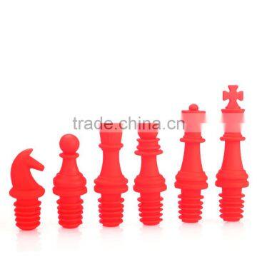 2016 New Products Four Colors Hot Sale Silicone Wine Stopper Chess Shape photo-4