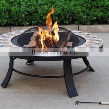 30 inch square slatetable fire pit