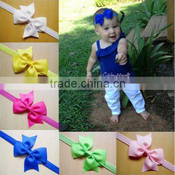 factory direct colorful wholesale handmade bow elastic baby headband