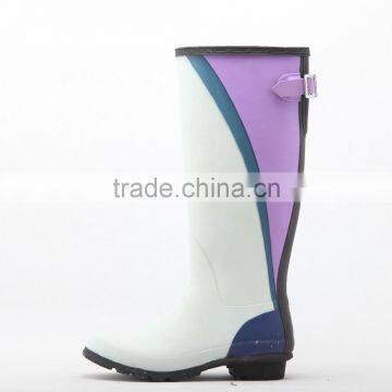 beautiful design rubber rain boots, rubber gumboots for woman