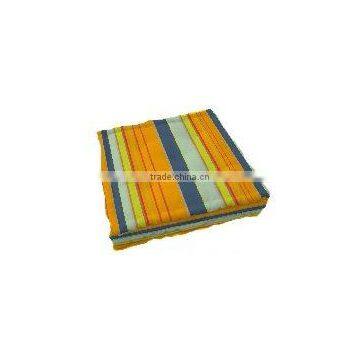 Traditional Fibre Filling Box Type Cushion / Indian made home decor box stripe cushion