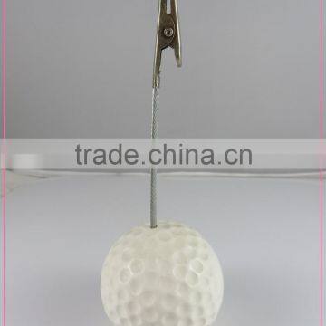 Office stationery resin ball design card memo clips