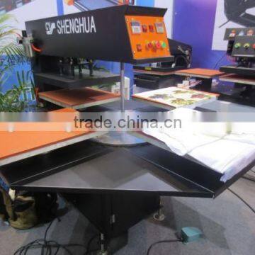 High Quality Hot Sell Four Station Heat Machine for Ready Made Garment (t Shirt) photo-2