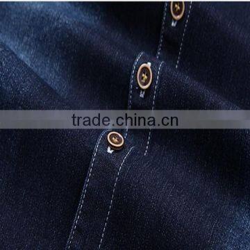 Latest Long Sleeve Jeans Shirt for Men With Printing ,combination Printing Men's Jeans Shirt,jeans Men Shirt for Wholesale photo-4