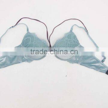 Ladies Velvet Lace Push up Bra New Design photo-2