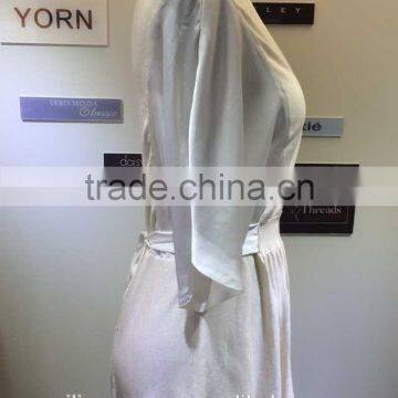 Lady Sweater Fashion Design Garment Cardigan With Silk photo-2