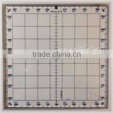 Aviation Protractor - Square in Flexi Durable Plastic ( 5'' * 5'' ) Nautical Grid Protractor # KPP-1 photo-2