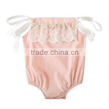 Newborn Baby Girl Clothes Kids Summer Wear Lace Romper Baby in Stock photo-2