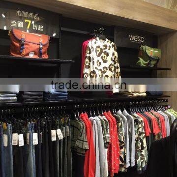 Fashion Black Clothing Shop Interior Clothes Retail Store Design photo-4