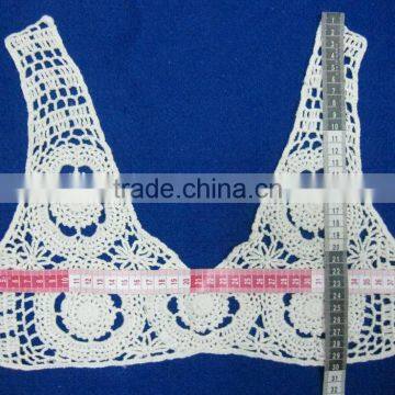 Machine Made Cotton Crochet Neck Lace for Ladies Garment photo-2