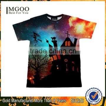 2016 Hot Selling T-shirts With Amazing Patterns Mens Custom Halloween Party Clothing Wholesale Sublimation Printing Apparel photo-6