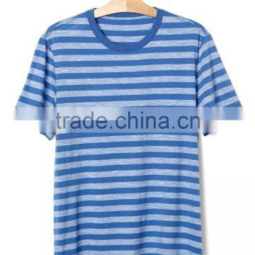 2016 Wholesale Dri Fit Extended Knited Men's Striped Tee t Shirt photo-2