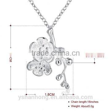 Fashion Plum 925 Silver Pendant Necklace photo-4