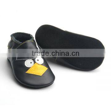 High Quality Bird Pattern Popular Baby Leather Shoes Soft Sole photo-4