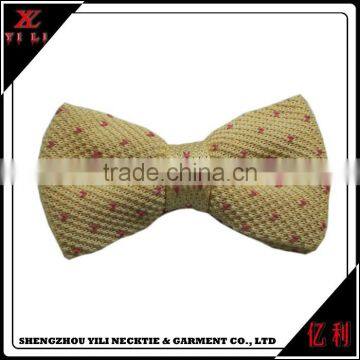 Mens polyester knitted cheap bow tie