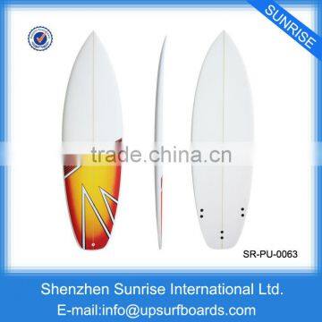 New Design PU Fiberglass Surfboard Cheap Decorative Surfboard