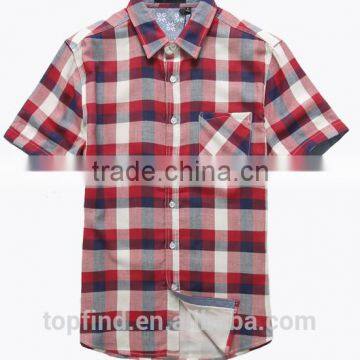 Wholesale plaids latest shirt designs summer men dress shirt 2016