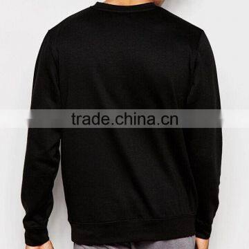 Cheap Men Back Solid Color Long Sleeve Sweatshirt photo-2