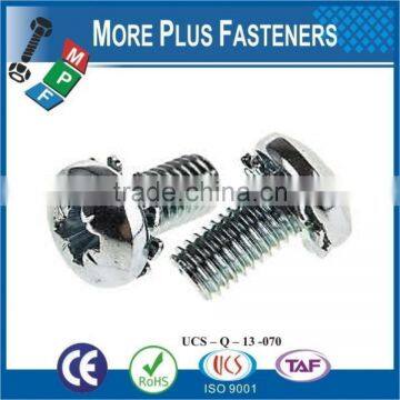 Made in Taiwan Zinc Plated Chrome Plated Stainless Steel Phillips Pan Head External Internal Tooth Lock Washer SEMS Screw photo-4