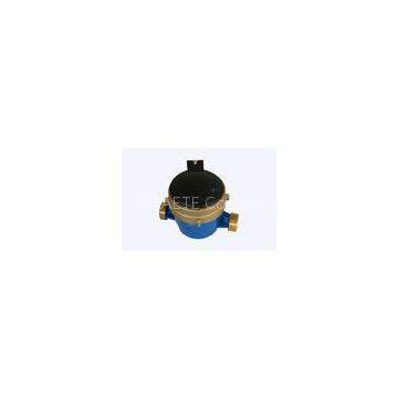 Single Jet Liquid Sealed Vane Wheel Water Meter for Home , High Precision