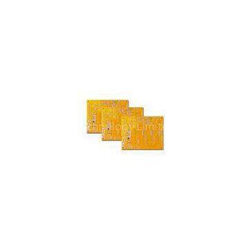 Custom Yellow 2 layer 1 OZ HASL Prototype PCB Boards 1.6mm , UL RoHS approvals