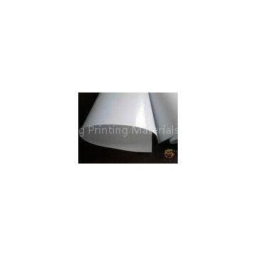 Indoor Display 320gsm Frontlit PVC Flex Banner Roll Material , Stable Ink Absorption