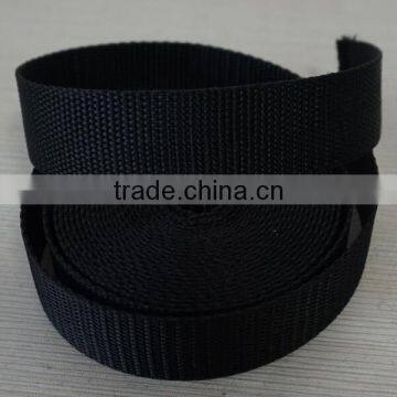 1 inch polyester webbing black