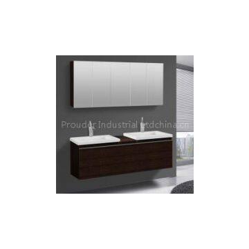 Modern Wall Hang Vanity with double Bathroom Cabinet