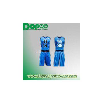 Cheap reversible 100% polyester custom sublimation printing basketball uniforms jersey logo designs